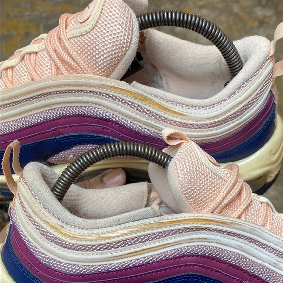 Nike Air Max 97 Crimson Tint/Plum Chalk-Blue Void - Picture 16 of 17
